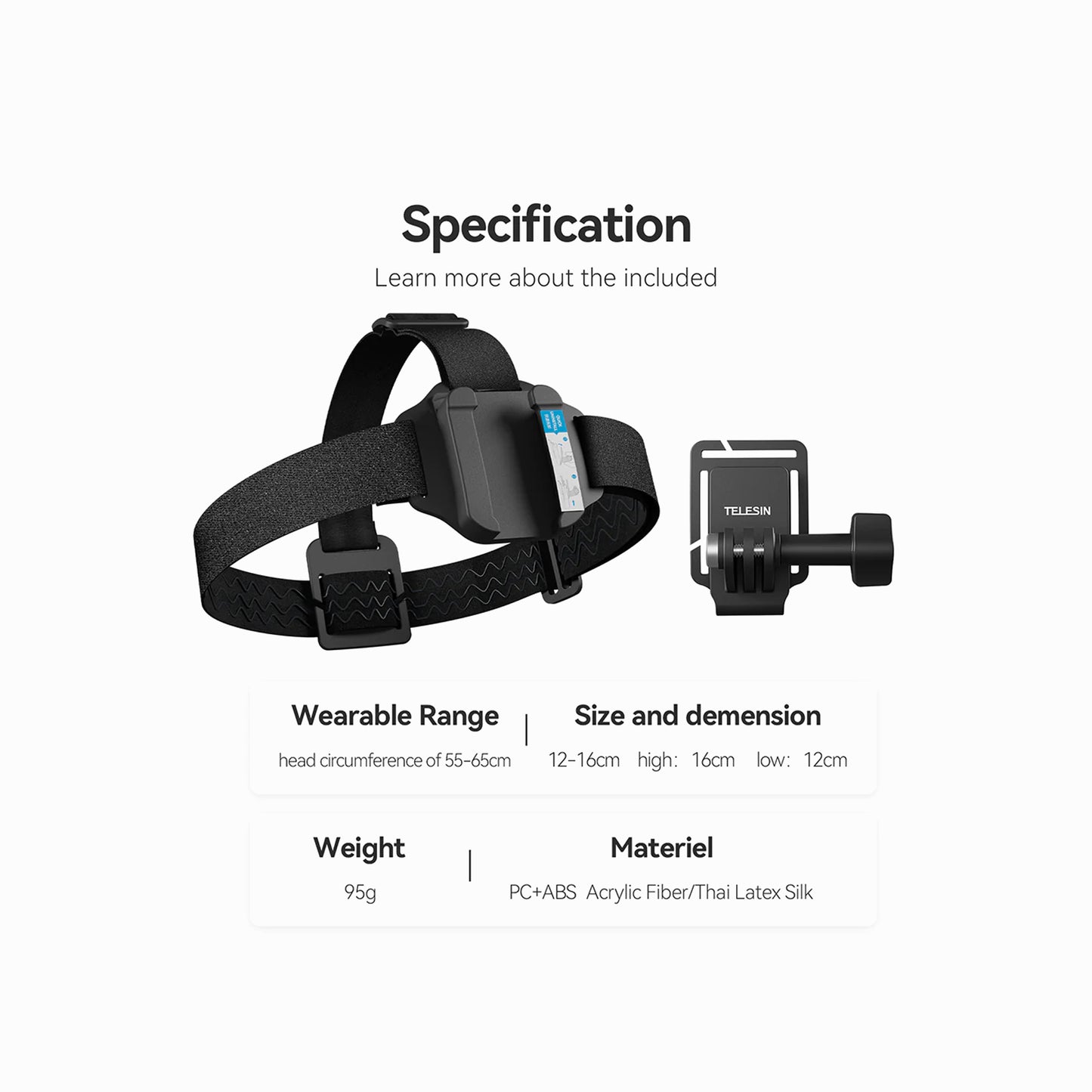 Telesin Head Strap Quick Release QHM-001