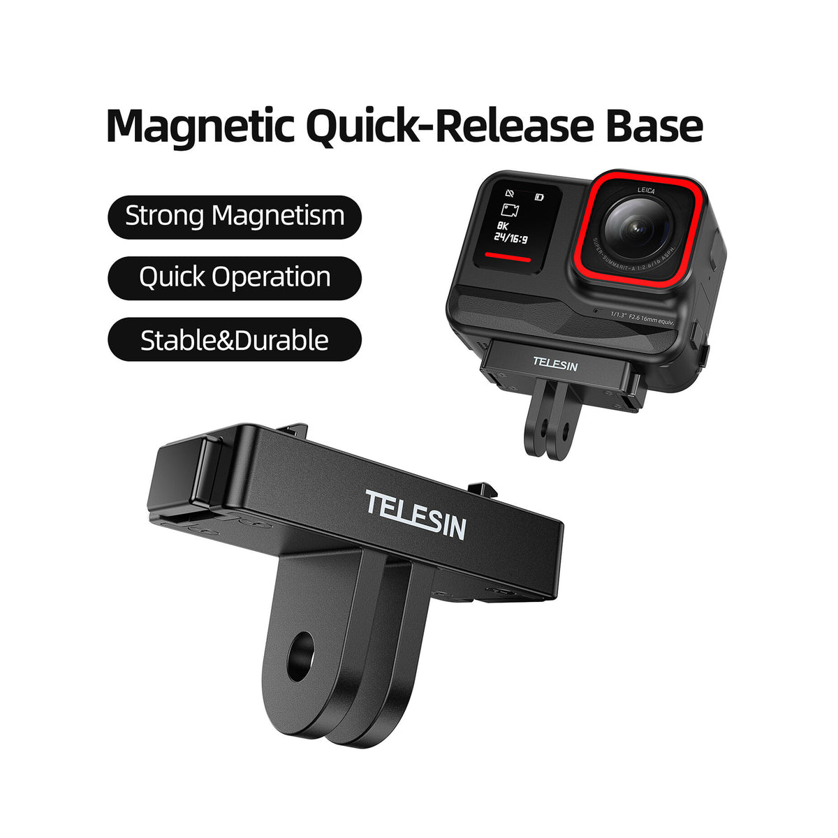 Telesin Two-Claw Magnetic Base Insta360 Ace / Ace Pro(S7-JBK-06-TIS)