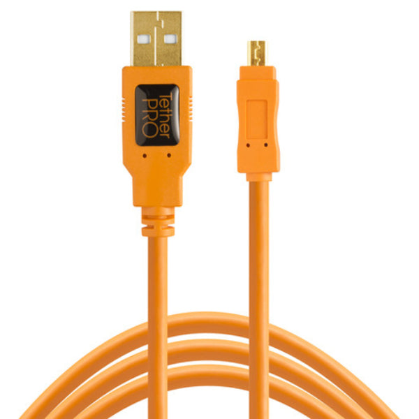 TETHER PRO USB 2.0 CABLE USB TO MINI-B 8-PIN CU8015-ORG