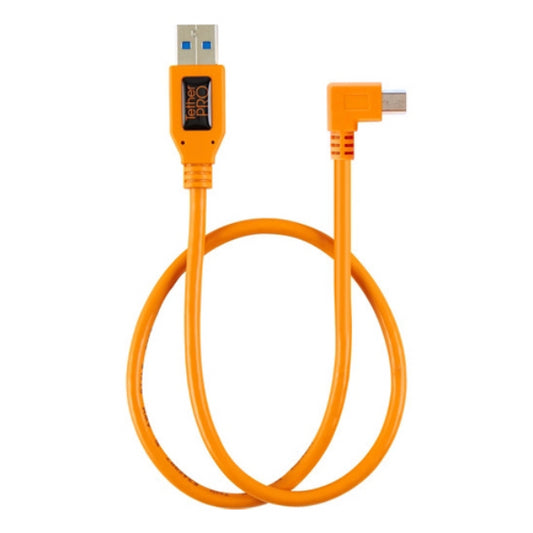 Tether Tools USB 2.0 Type-A to 5-Pin Mini-USB Right Angle Adapter Cable 20 inch(CU51RT02-ORG)