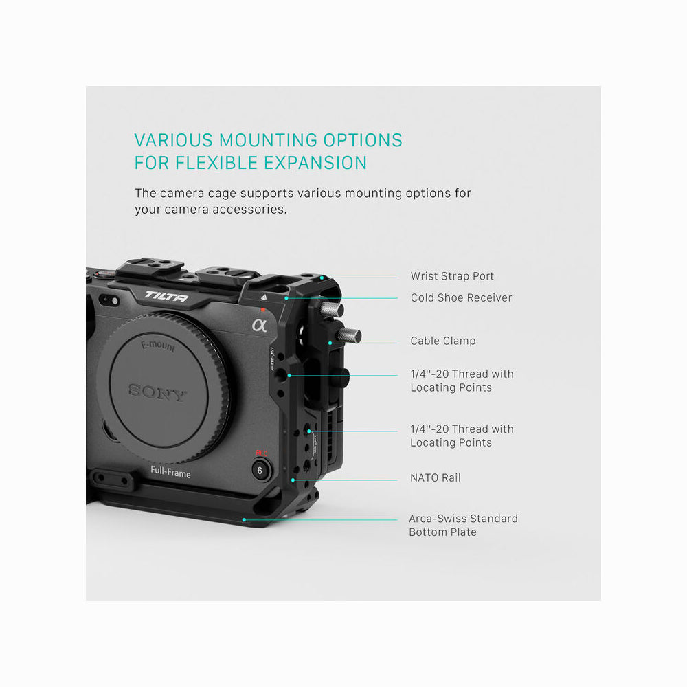 Tilta Full Camera Cage V2 for Sony FX3 & FX30 (Black)