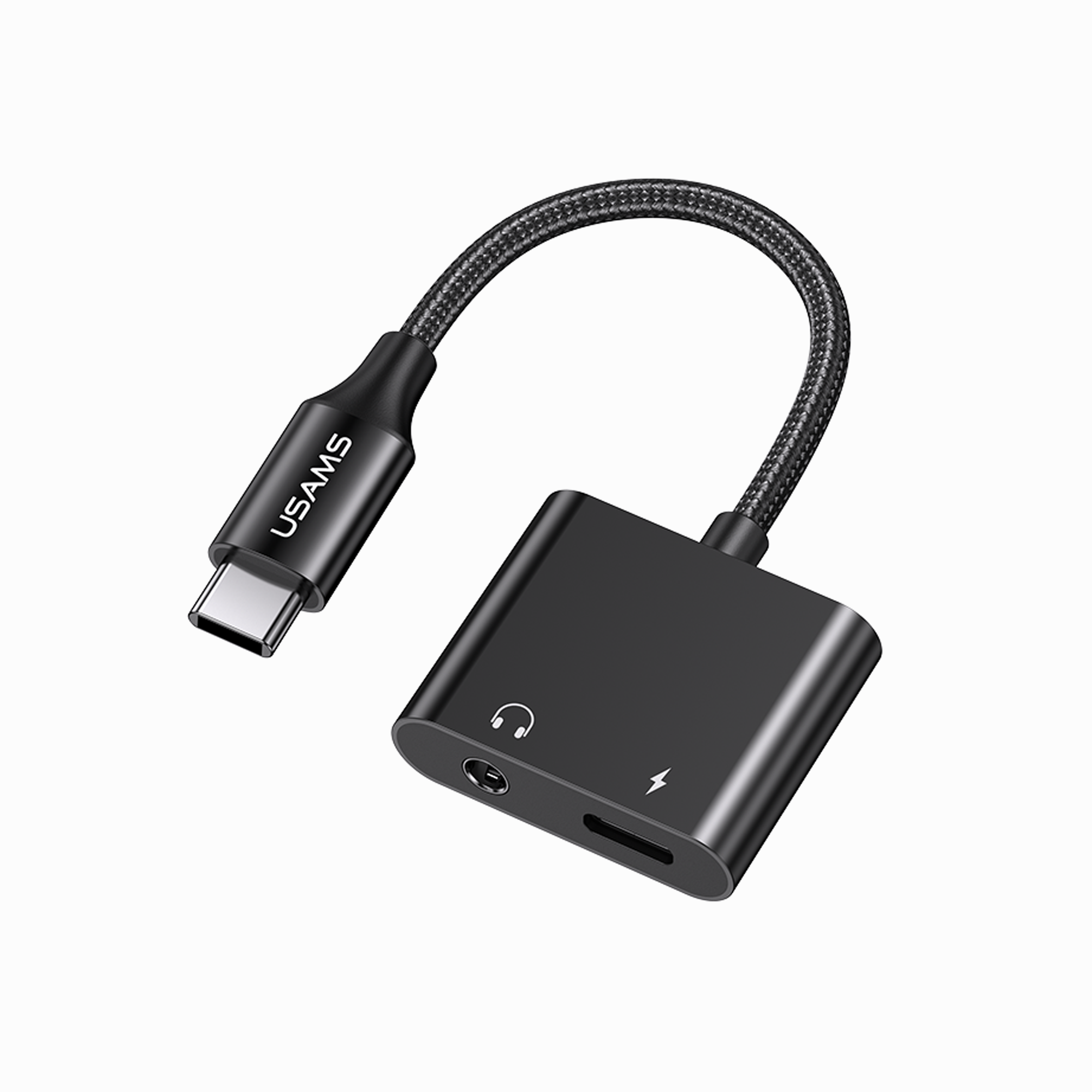 USAMS Audio Adapter Type-C to PD 60W Fast Charge 3.5mm Connector USSJ598