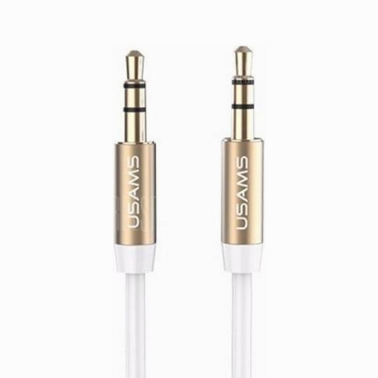 USAMS Audio jack adapter 3.5m 1m white YP102 (YP-01)