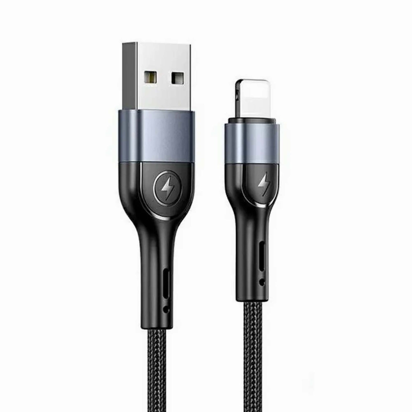 USAMS Braided cable U55 lightning U55 Black 1m SJ448USBSG01 US-SJ448