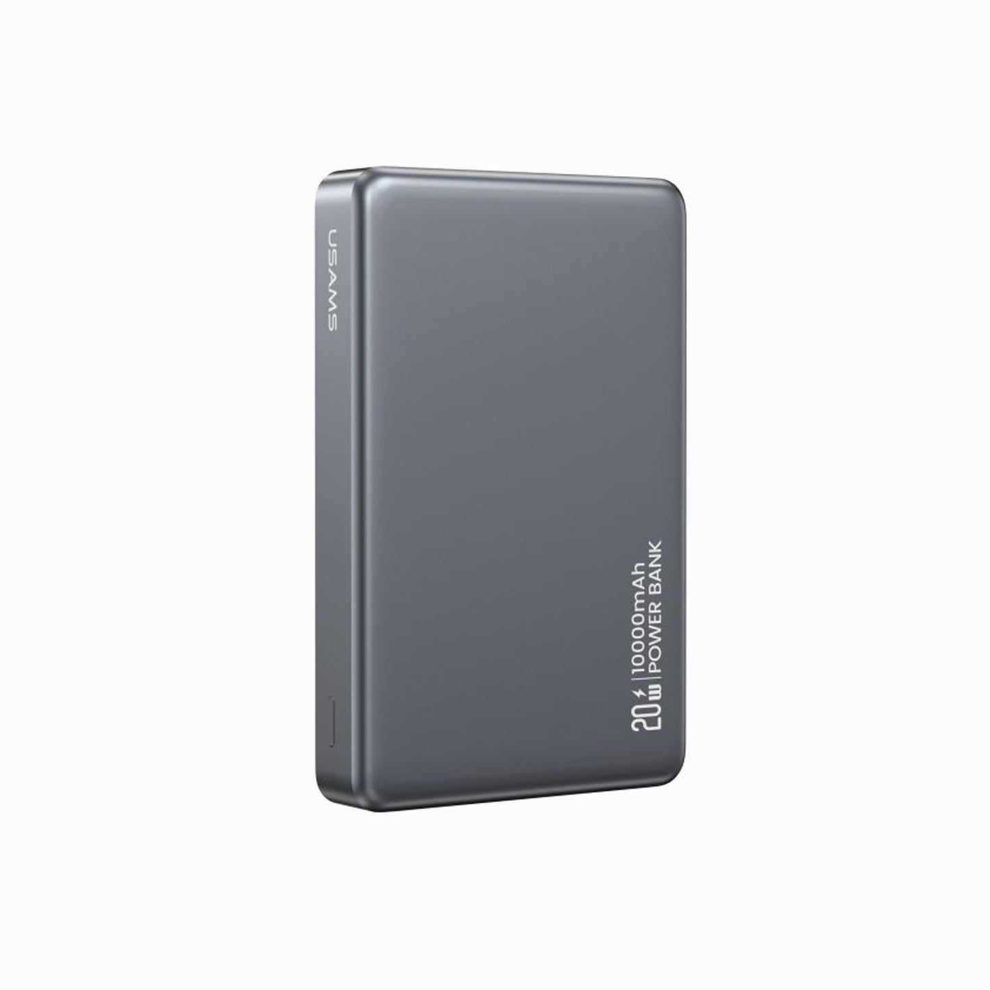 USAMS CD242 PD20W Aluminum Alloy Magnetic Wireless Charging Power Bank 10000mAh -Tarnish