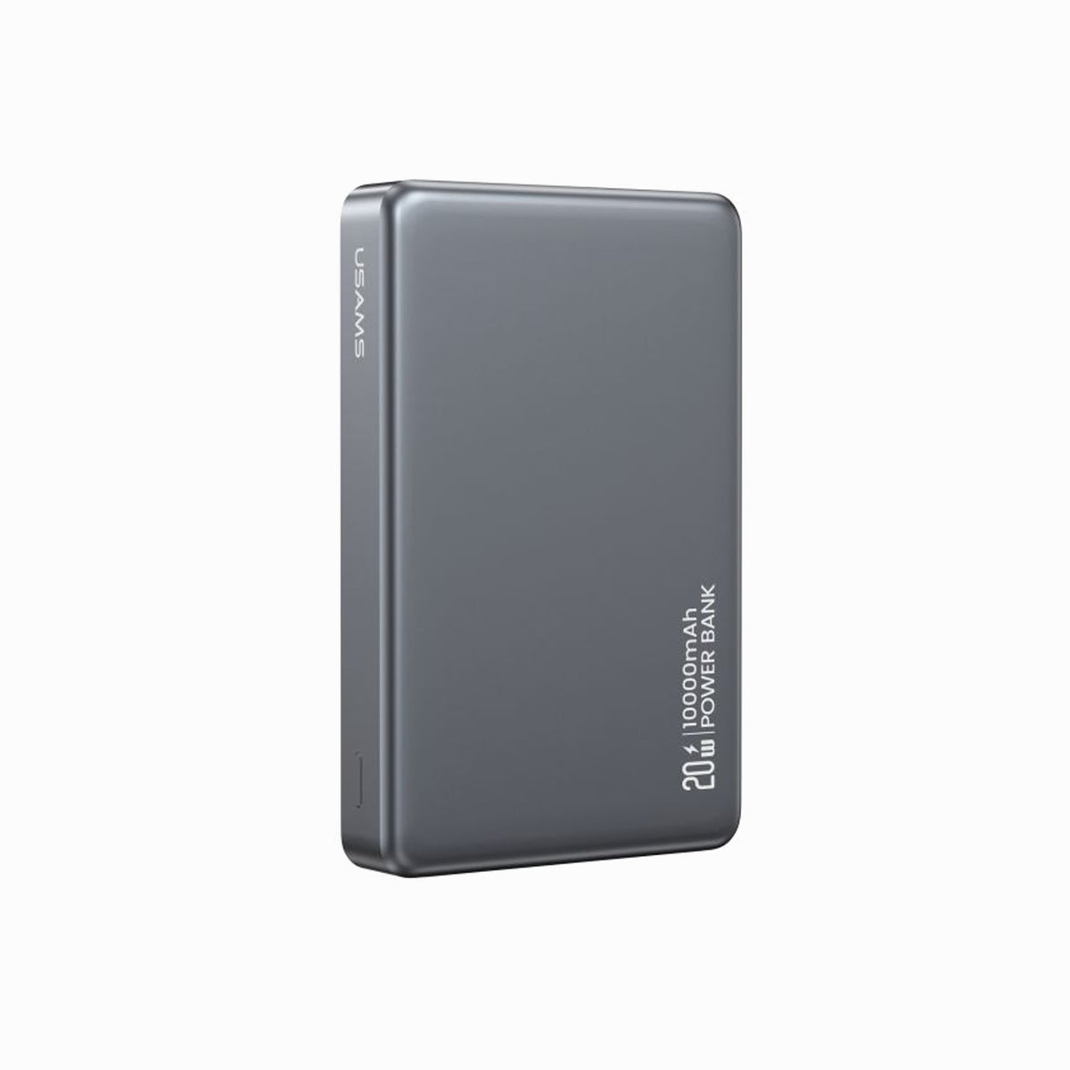 USAMS CD242 PD20W Aluminum Alloy Magnetic Wireless Charging Power Bank 10000mAh -Tarnish