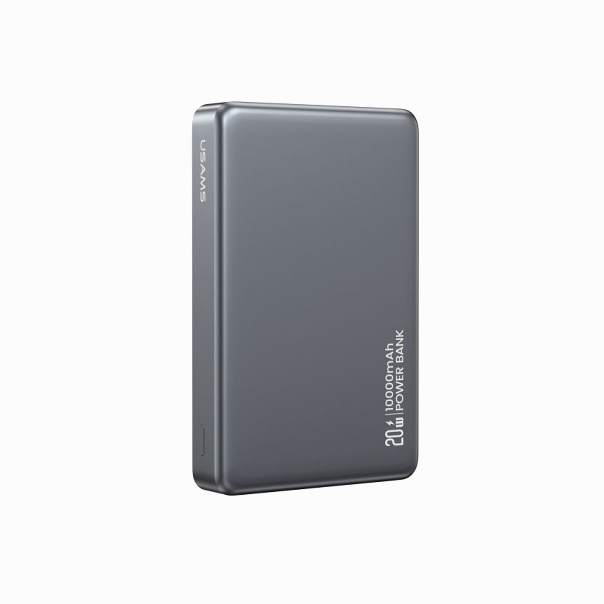USAMS CD242 PD20W Aluminum Alloy Magnetic Wireless Charging Power Bank 10000mAh -Tarnish