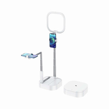 USAMS Double phone holder with LED lamp white ZB24001 US-ZB240