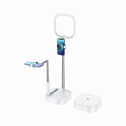USAMS Double phone holder with LED lamp white ZB24001 US-ZB240