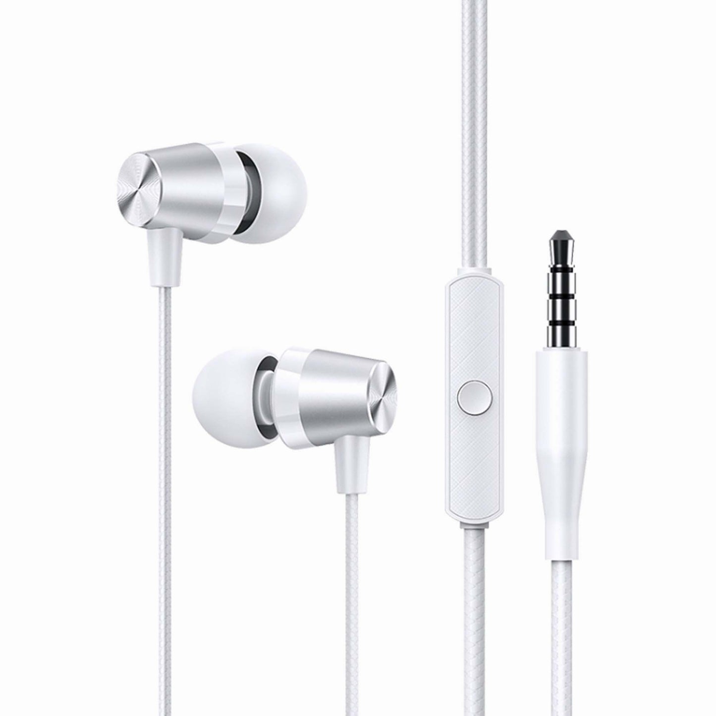 USAMS Earphones with Microphone EP-42, 3.5mm, 1.2m, White