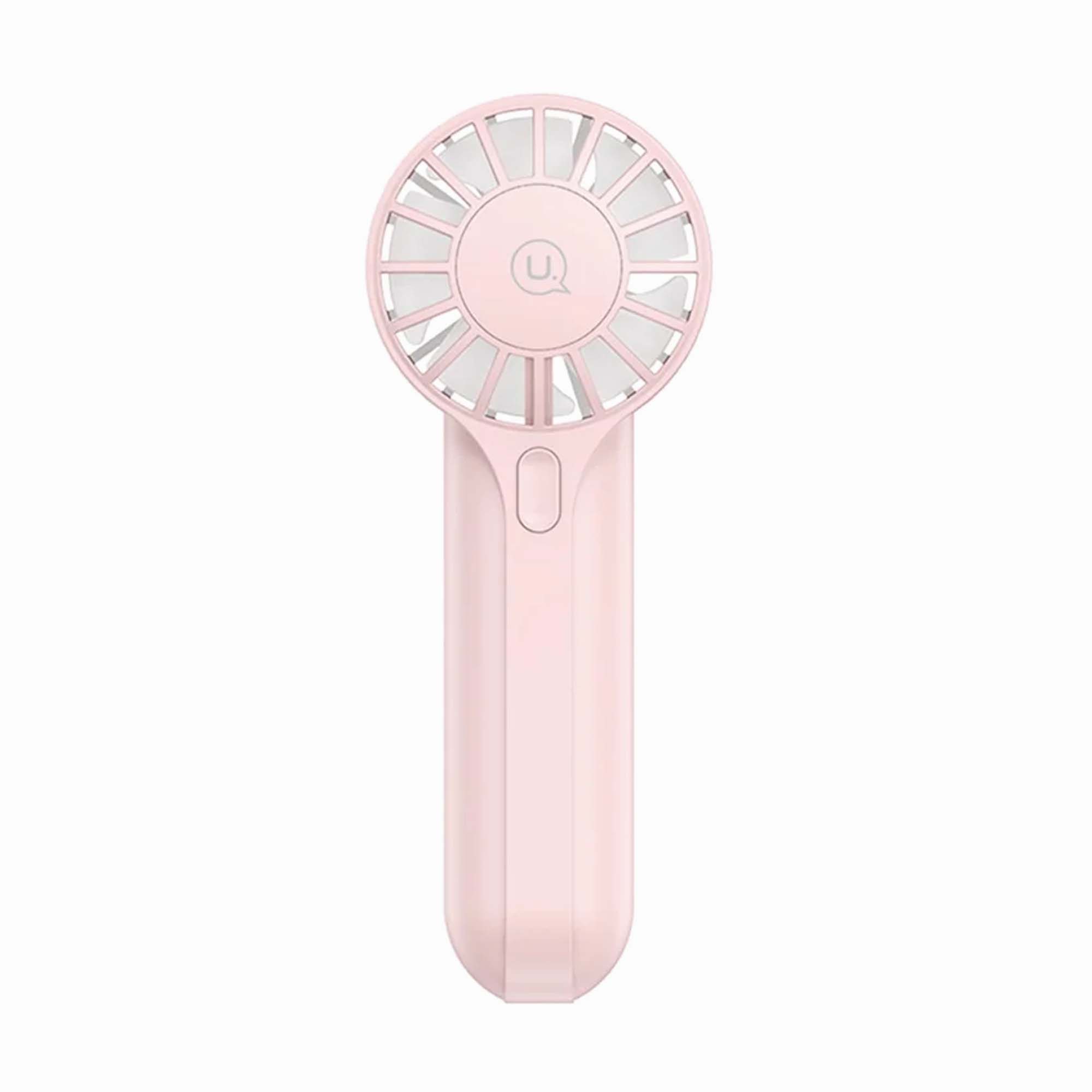 USAMS Handheld Fan High Speed Desk Fan USB Rechargeable Portable Cooling Fan - Pink ZB288P