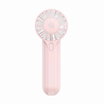 USAMS Handheld Fan High Speed Desk Fan USB Rechargeable Portable Cooling Fan - Pink ZB288P