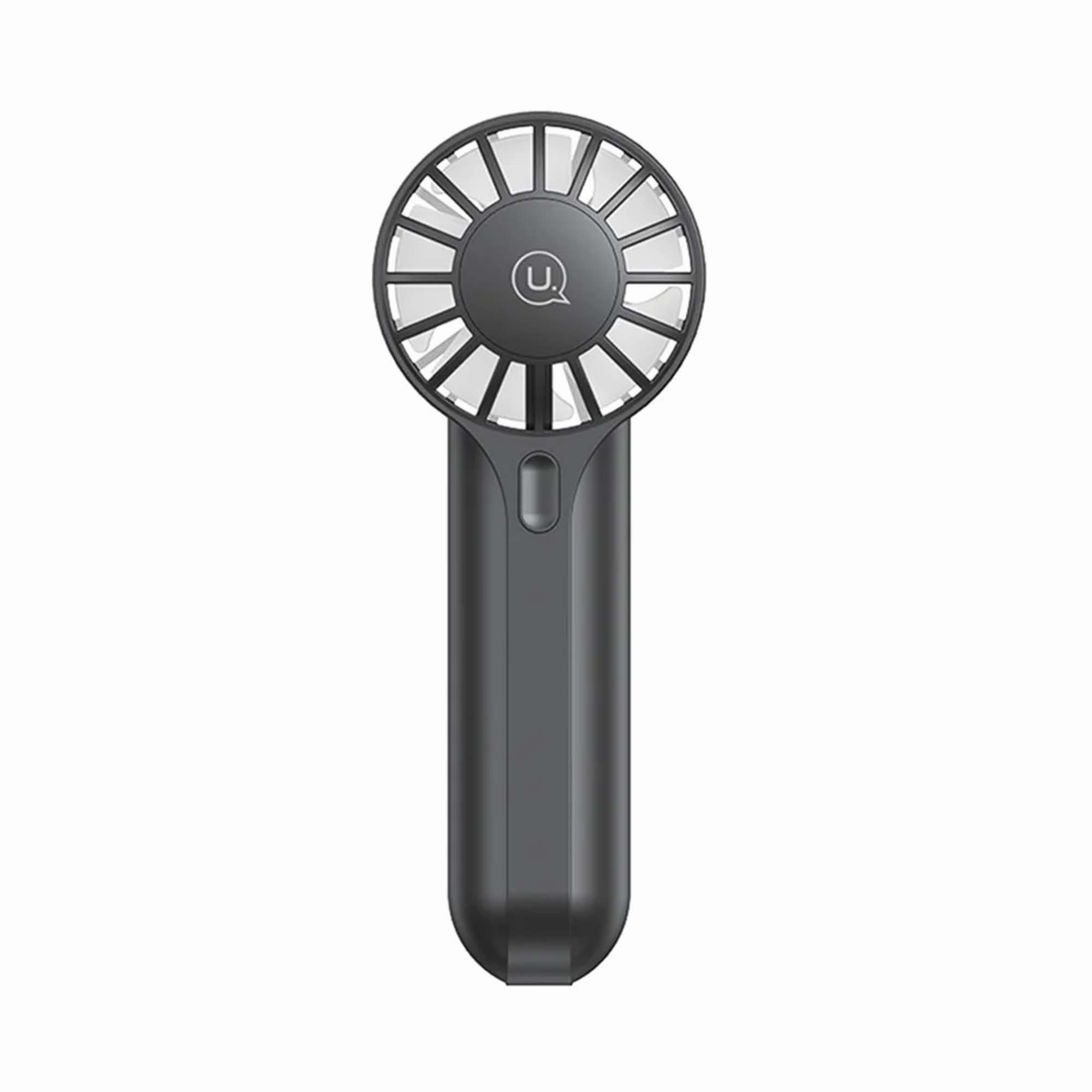 USAMS Handheld Fan High Speed Desk Fan USB Rechargeable Portable Cooling Fan Black ZB288B