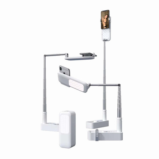USAMS Multifunctional phone holder with LED lamp white US-ZB265