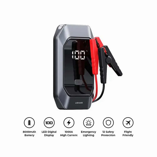 USAMS Powerbank JUMP Starter 8000mAh LED 500A USZB284