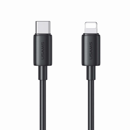 USAMS SJ712 Type C To Lightning 30W Fast Charging data cable 1M Black