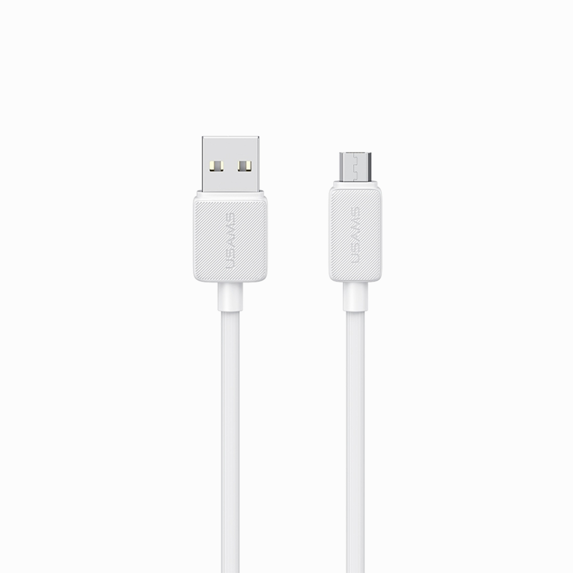 USAMS US-SJ700 Micro Striped Data Cable-KY Series 3M White charging cable White