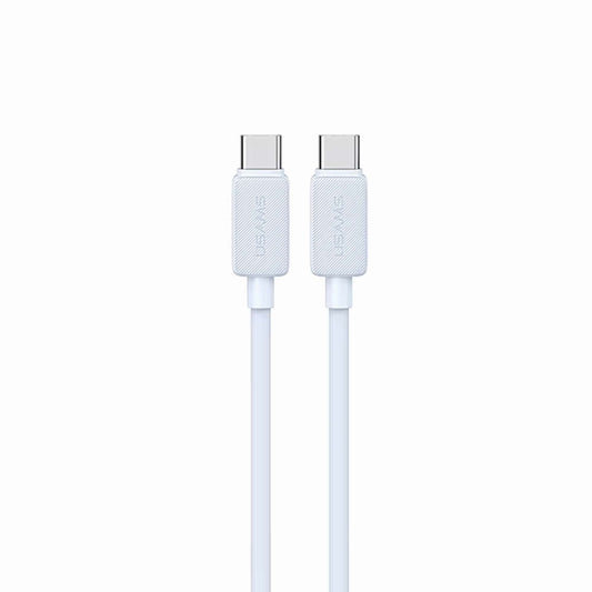 USAMS US-SJ701 3m Type-C to Type-C Charger Cord PD 60W Fast Charging Cable 480Mbps Charger Cable Blue