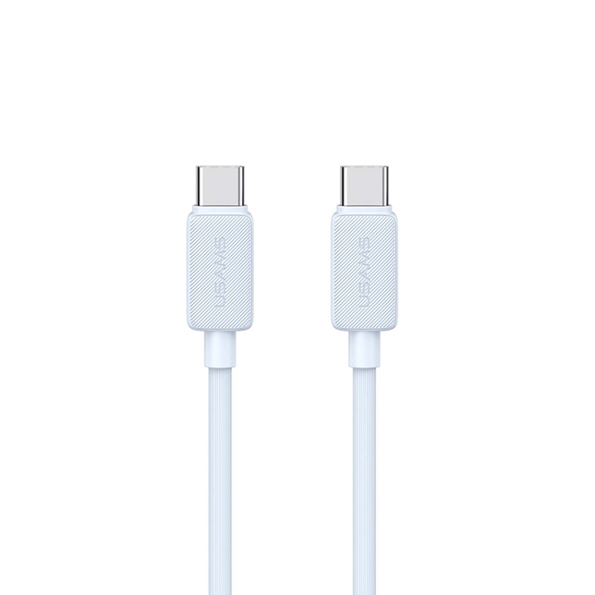 USAMS US-SJ702 USB-C / Type-C to 30W Striped Fast Charge Data Cable 3M Blue