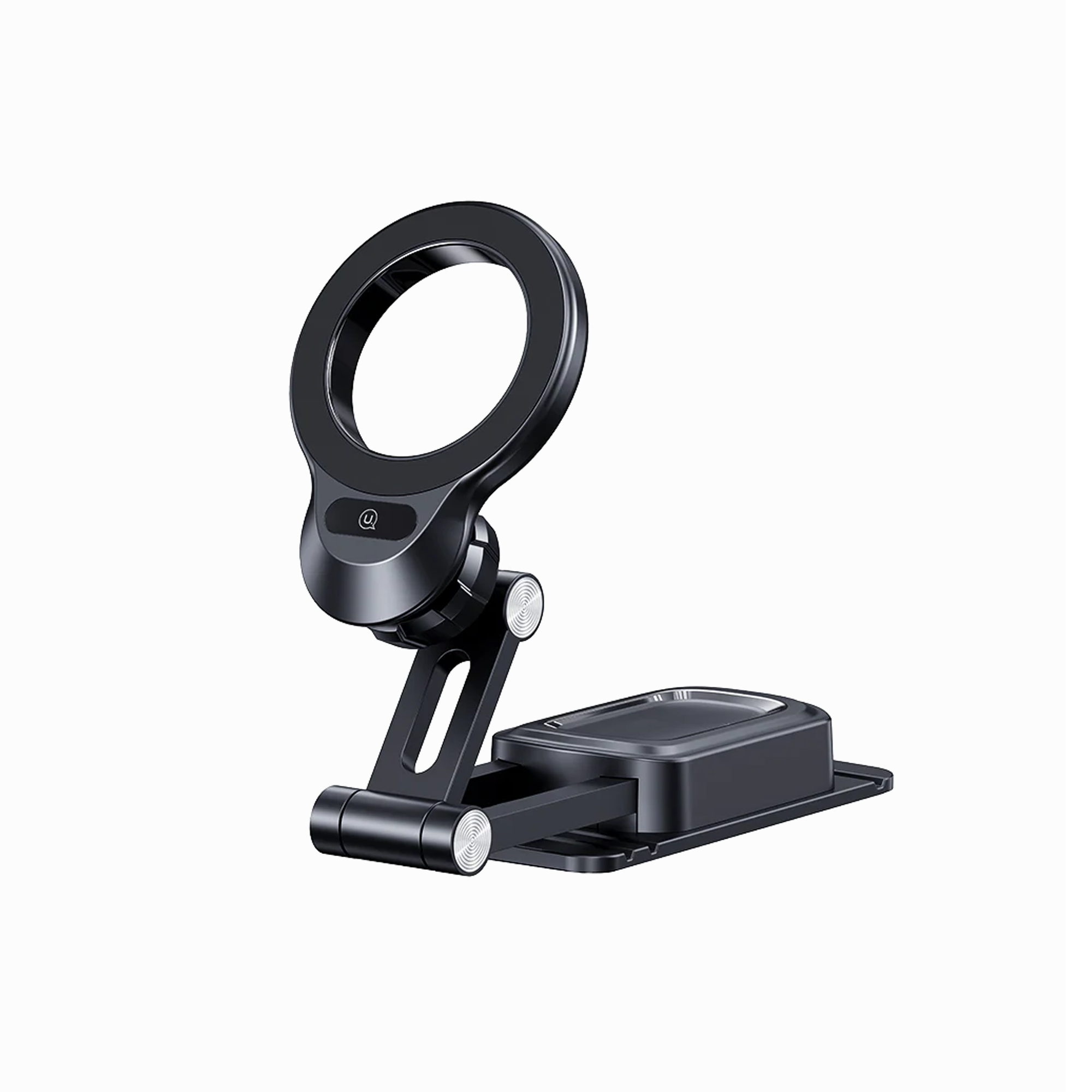 USAMS US-ZJ076 Dashboard Magnetic Car Phone Holder 360° Rotation Foldable Cell Phone Mount Stand