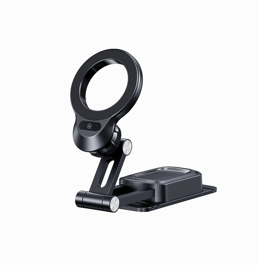USAMS US-ZJ076 Dashboard Magnetic Car Phone Holder 360° Rotation Foldable Cell Phone Mount Stand