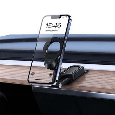 USAMS US-ZJ076 Dashboard Magnetic Car Phone Holder 360° Rotation Foldable Cell Phone Mount Stand