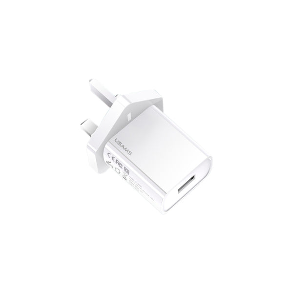 USAMS US-CC116 T18 USB Port Travel Wall Charger White(CC116TC01)