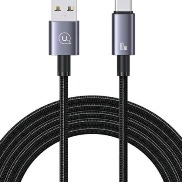 USAMS US-SJ666 USB-A / USB-C CABLE 3A 2M FAST CHARGING TARNISH(SJ666USB01)