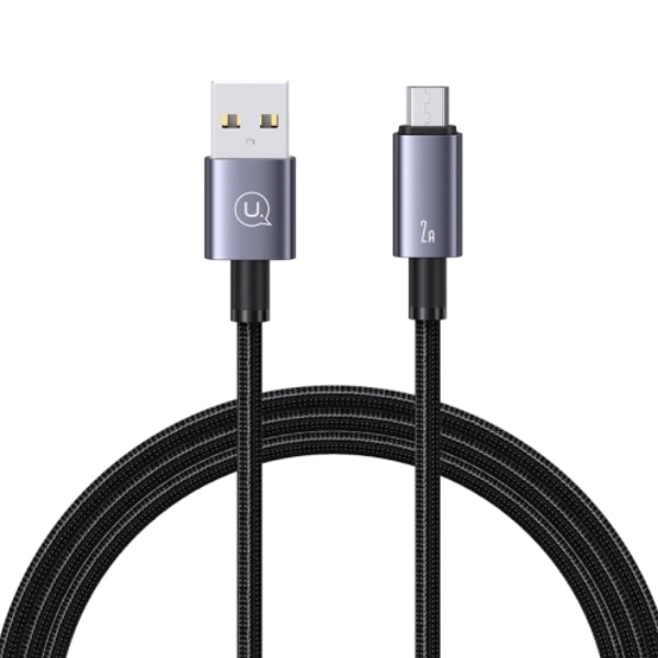 USAMS US-SJ668 USB-A / MICROUSB CABLE 2A 1,2M FAST CHARGING TARNISH(SJ668USB01)