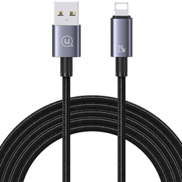 USAMS US-SJ669 USB-A / LIGHTNING CABLE 2,4A 2M FAST CHARGING TARNISH