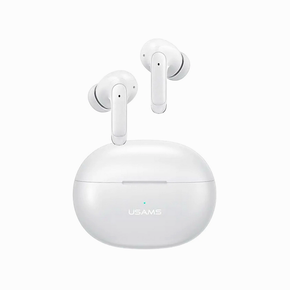 USAMS XD19 X-don Series Dual-Mic ENC TWS Earbuds Wireless Bluetooth-compatible 5.3 Headset In-Ear Headphones - White