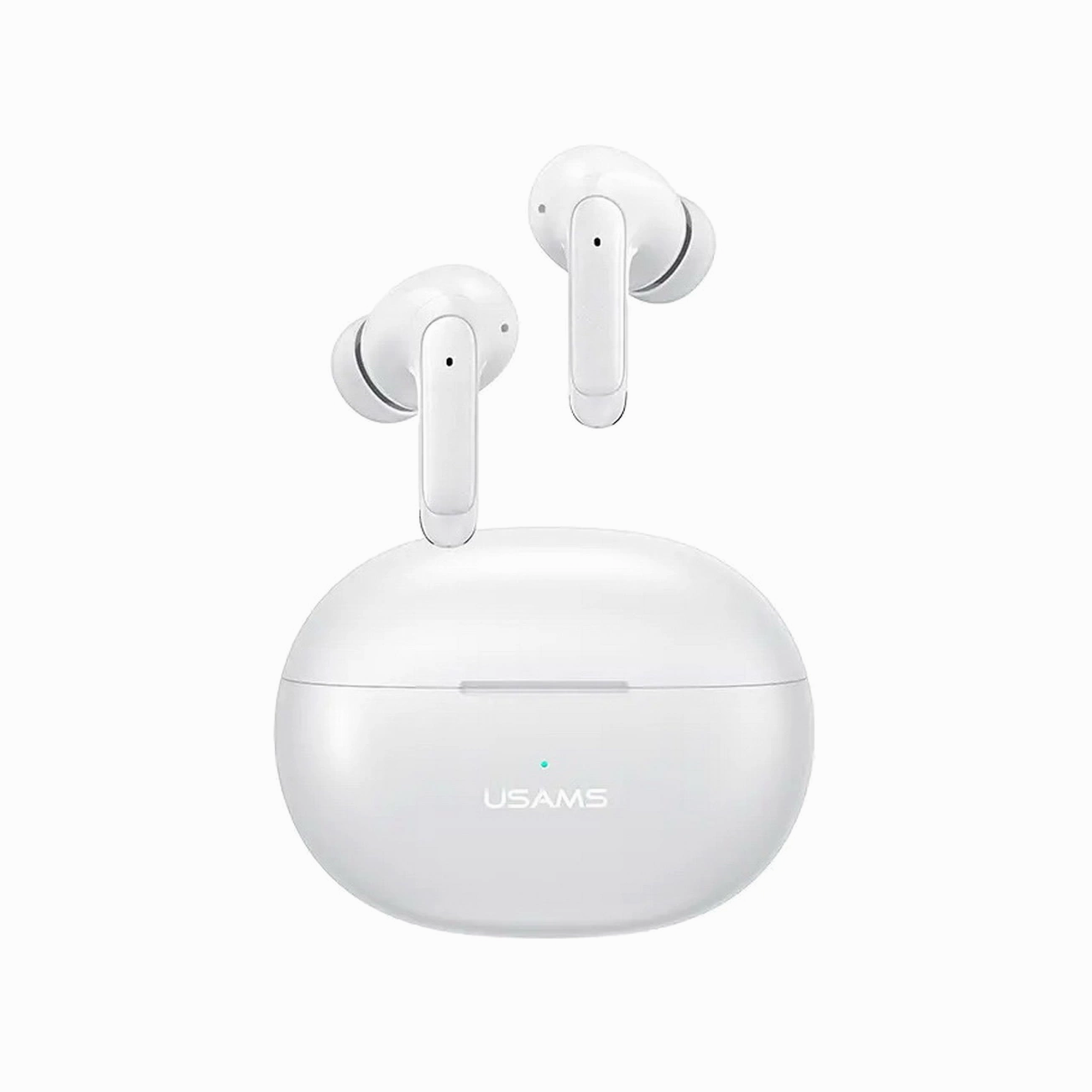 USAMS XD19 X-don Series Dual-Mic ENC TWS Earbuds Wireless Bluetooth-compatible 5.3 Headset In-Ear Headphones - White