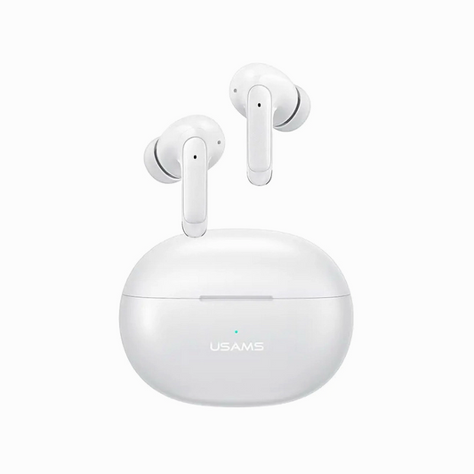 USAMS XD19 X-don Series Dual-Mic ENC TWS Earbuds Wireless Bluetooth-compatible 5.3 Headset In-Ear Headphones - White