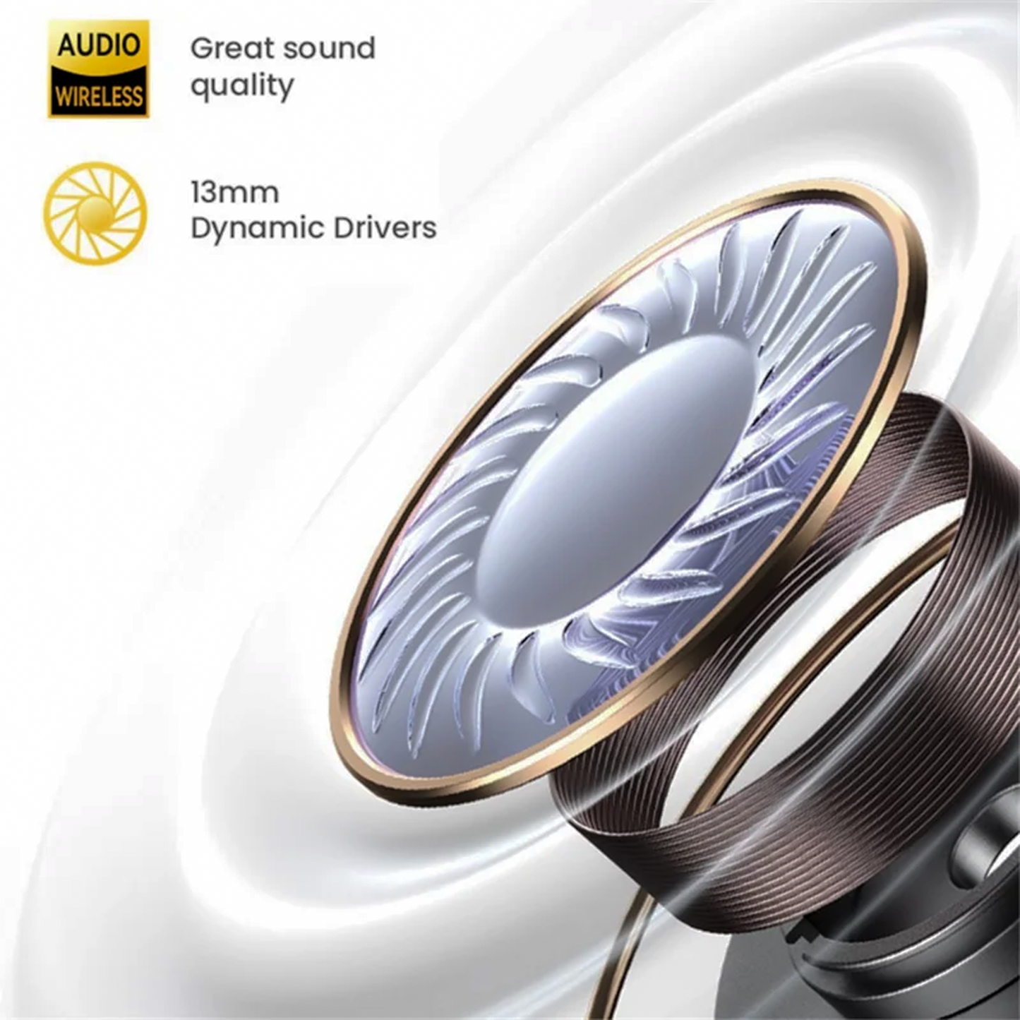 USAMS XD19 X-don Series Dual-Mic ENC TWS Earbuds Wireless Bluetooth-compatible 5.3 Headset In-Ear Headphones - White