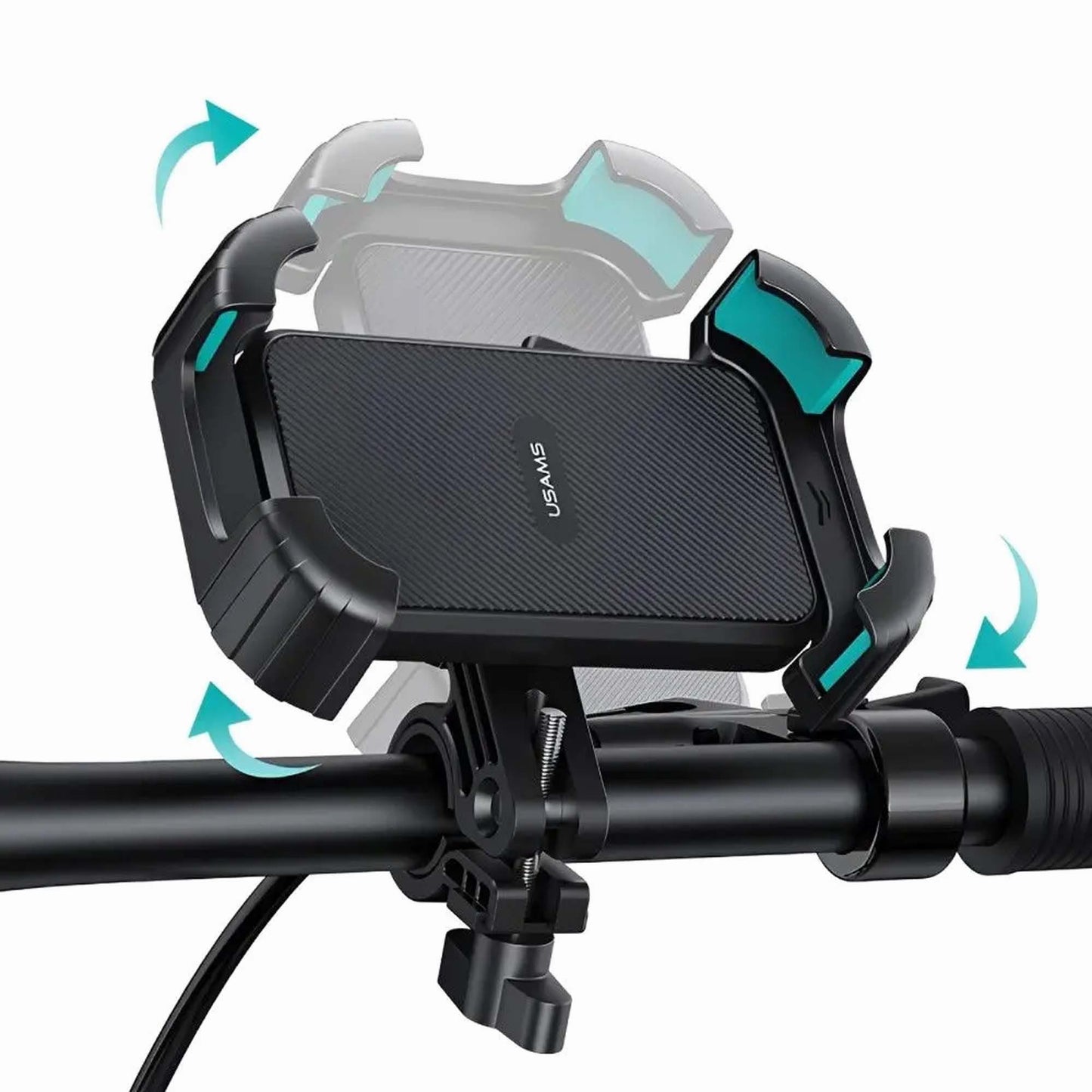USAMS ZJ078 Bike Phone Holder Motorcycle Phone Mount Handlebar Cell Phone Clamp