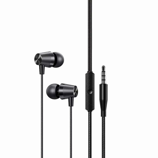 USAMS earphones with microphone EP-42, 3.5mm, 1.2m, black