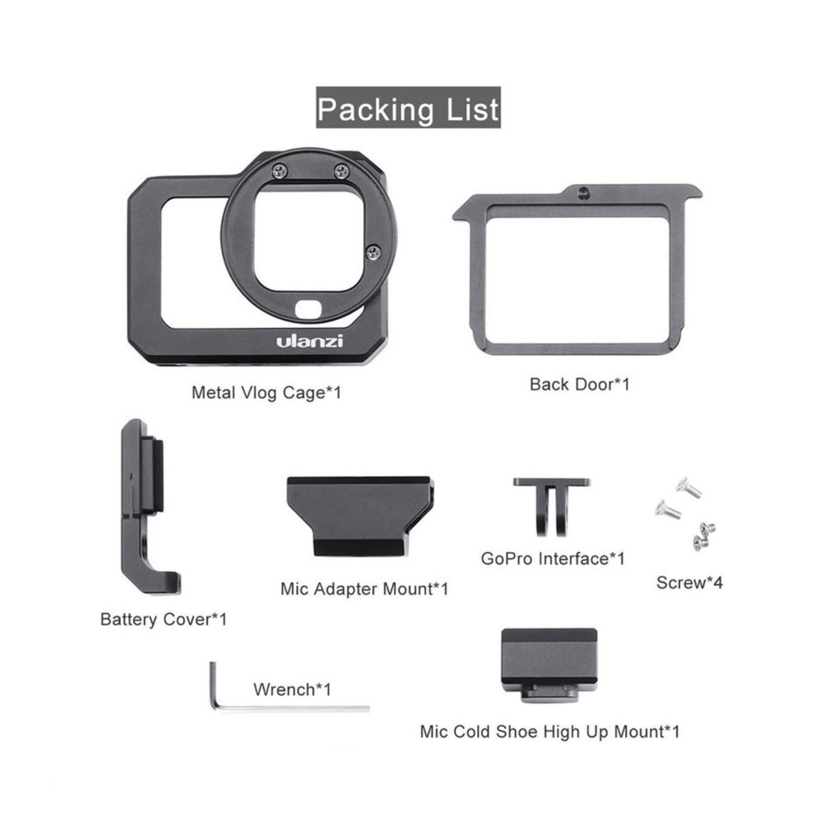 Ulanzi G8-5 Aluminum Cage for GoPro HERO8 Black