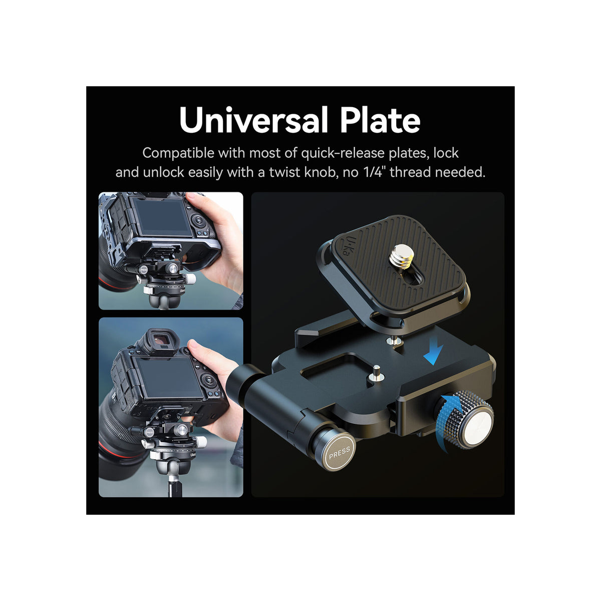 Ulanzi UKA08 Foldable Camera L-Bracket and Baseplate – C023