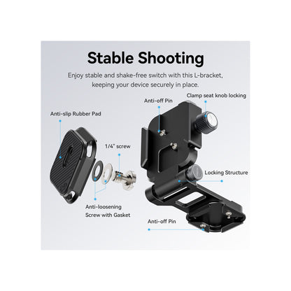 Ulanzi UKA08 Foldable Camera L-Bracket and Baseplate – C023