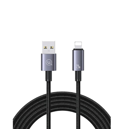 USAMS US-SJ667 USB-A / Lightning cable 2,4A 1,2m Fast Charging tarnish (SJ667USB01)