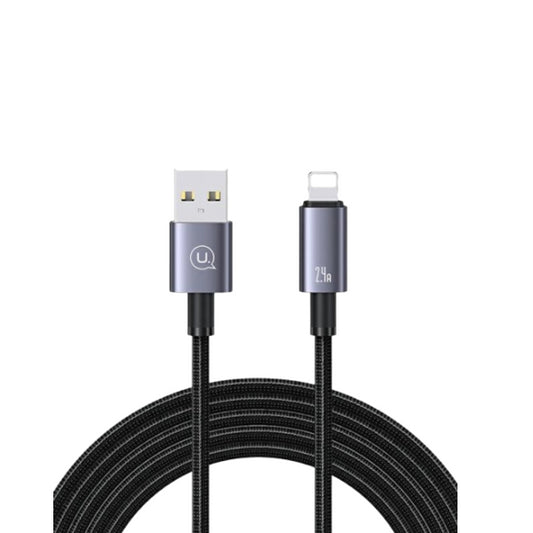 Usams Distributor - 6958444908588 - USA1048 - USAMS US-SJ667 USB-A / Lightning cable 2,4A 1,2m Fast Charging tarnish (SJ667USB01)