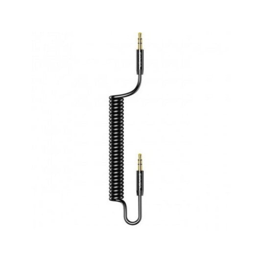 Usams US-SJ256 Spring Audio Cable 1.2M Black(SJ256YP01)