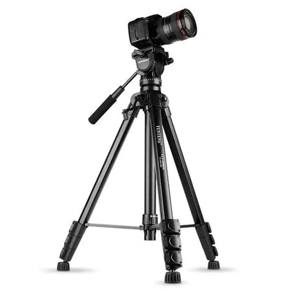 Yunteng VCT-999RM Professional Aluminum Alloy Video Tripod with Fluid Head