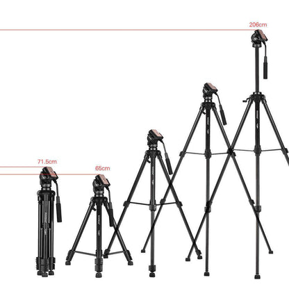 Yunteng VCT-999RM Professional Aluminum Alloy Video Tripod with Fluid Head