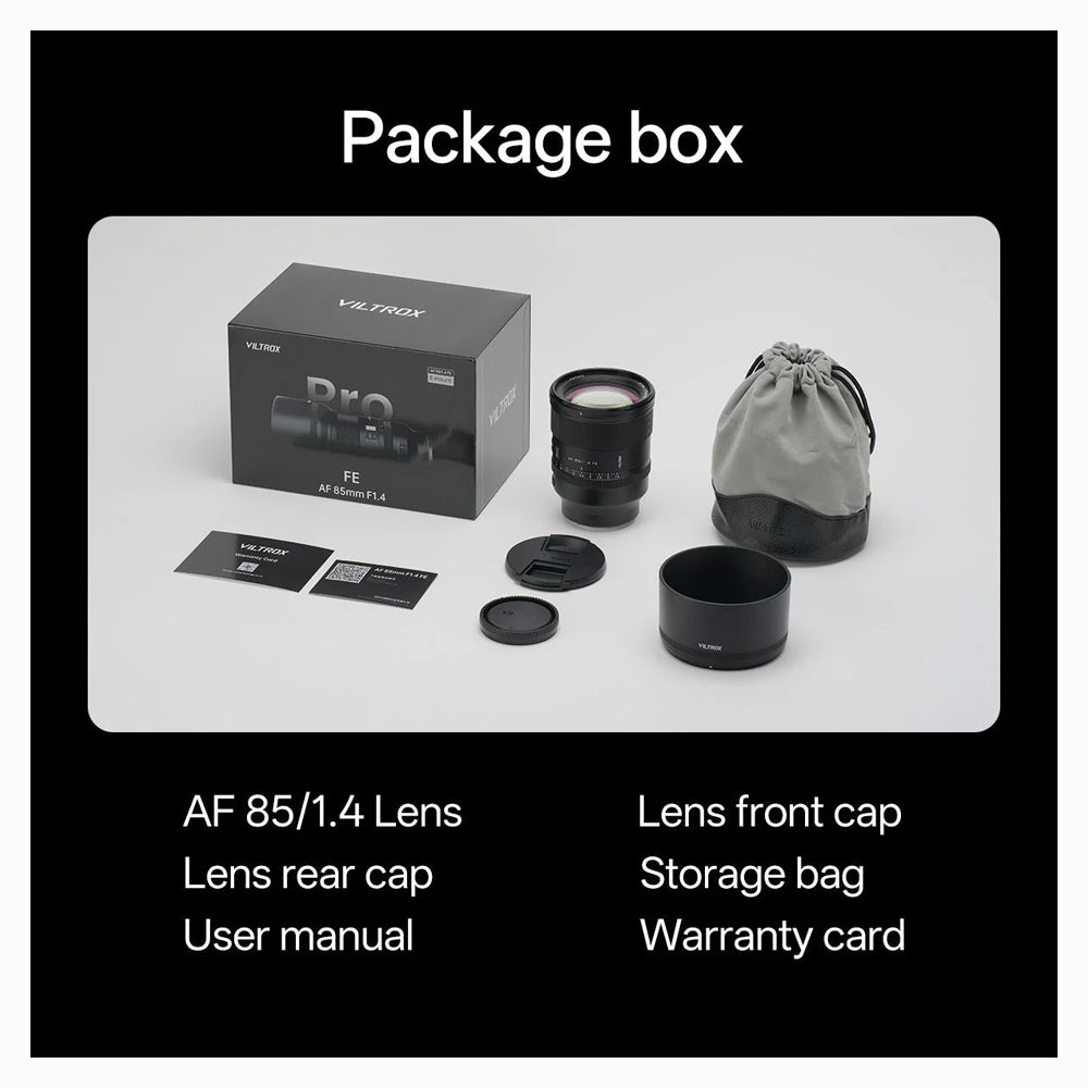 Viltrox AF 85mm f/1.4 Pro FE Lens (Sony E) Full-Frame