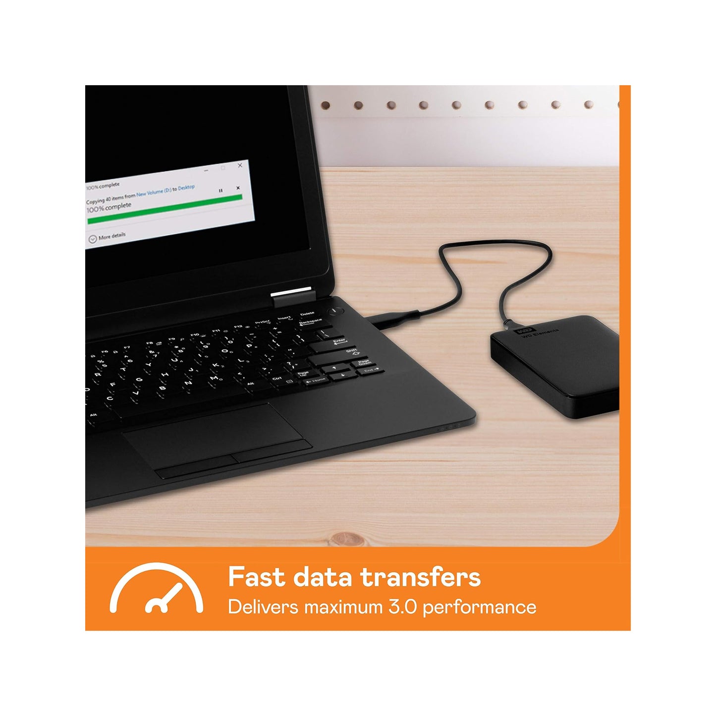 WD Hard Disk Drive Elements External 5TB Black