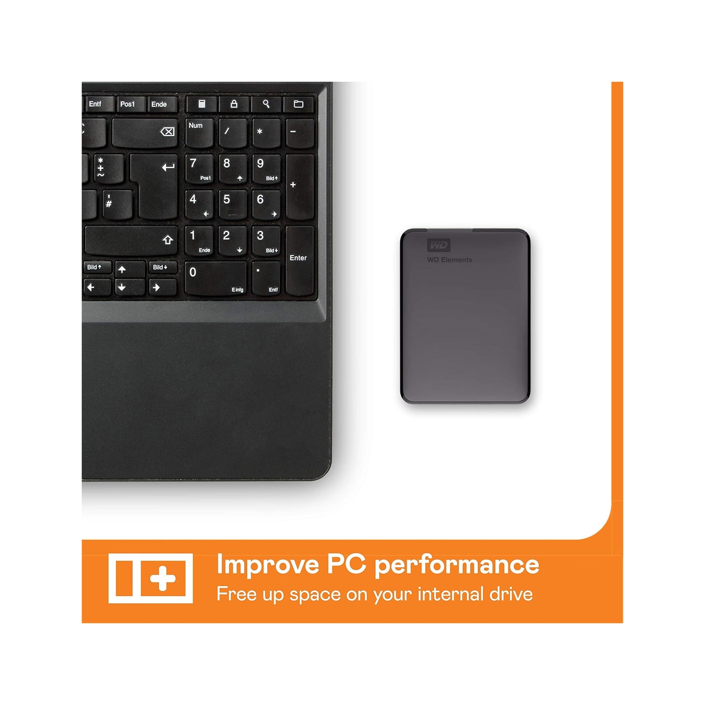 WD Hard Disk Drive Elements External 5TB Black