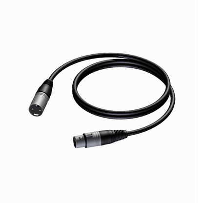 XLR Male to XLR Female Cable 10 Meter (10 Meter, Black)