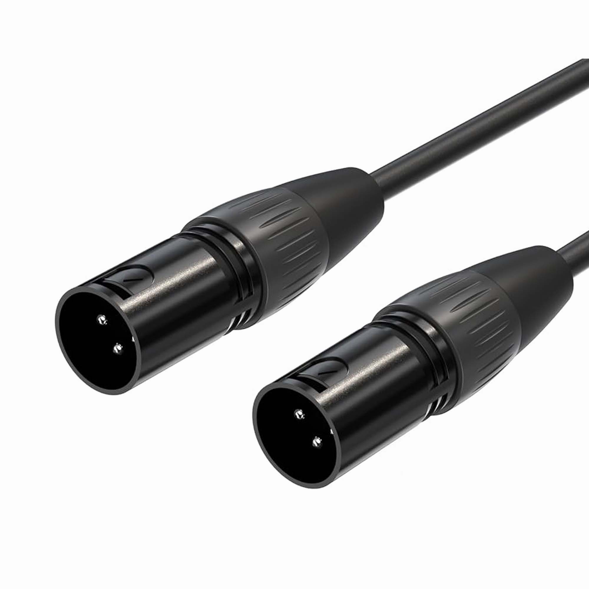 XLR Microphone Cable Male to Male, 3 Pin Male to Male Microphone Cable 3 meter