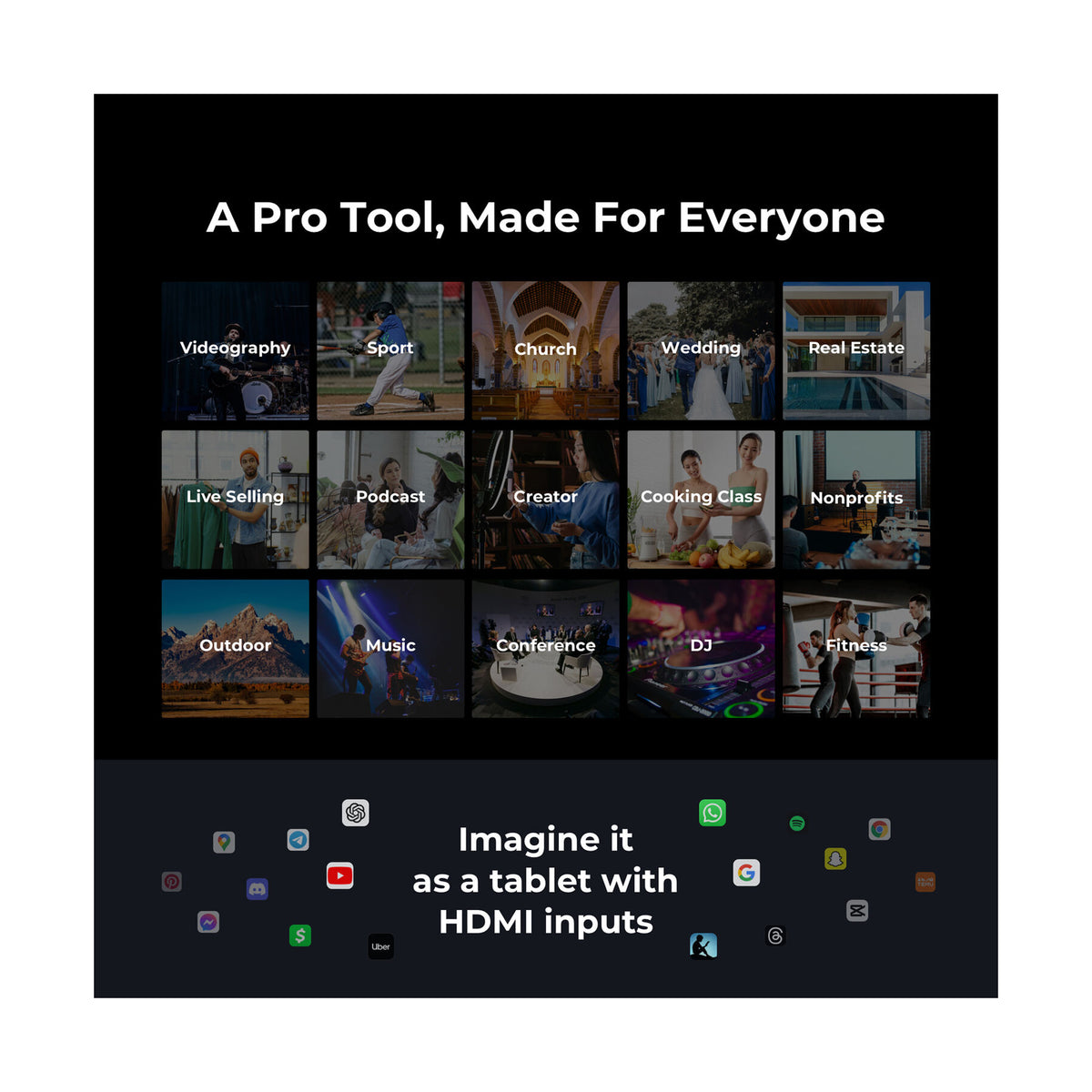 YoloLiv YoloBox Ultra Portable Multicamera Encoder/Streamer, Switcher/Monitor & Recorder